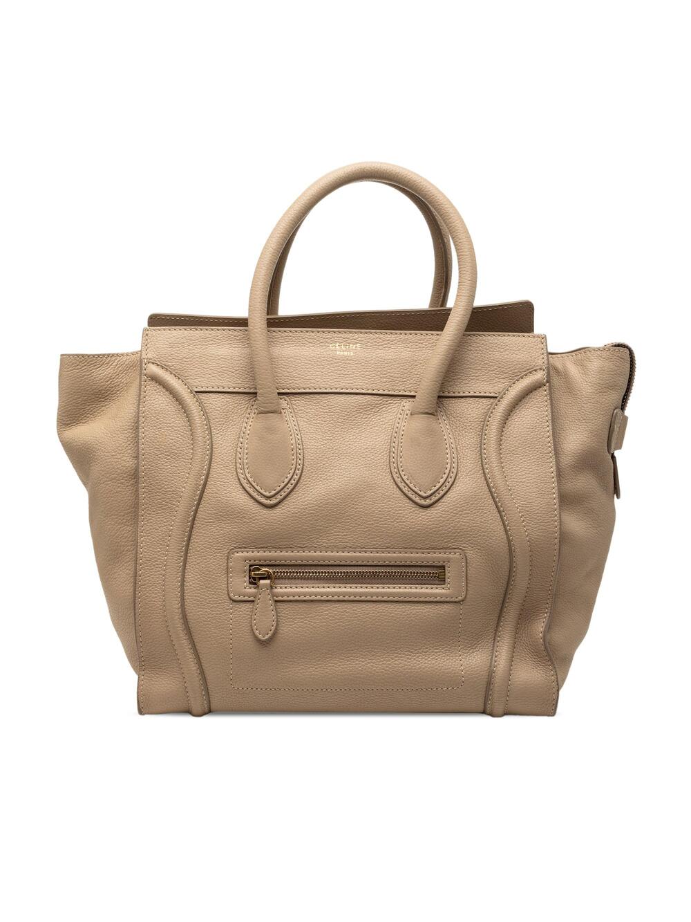 Celine Luggage Bag Grainy Leather Mini #274783C98B